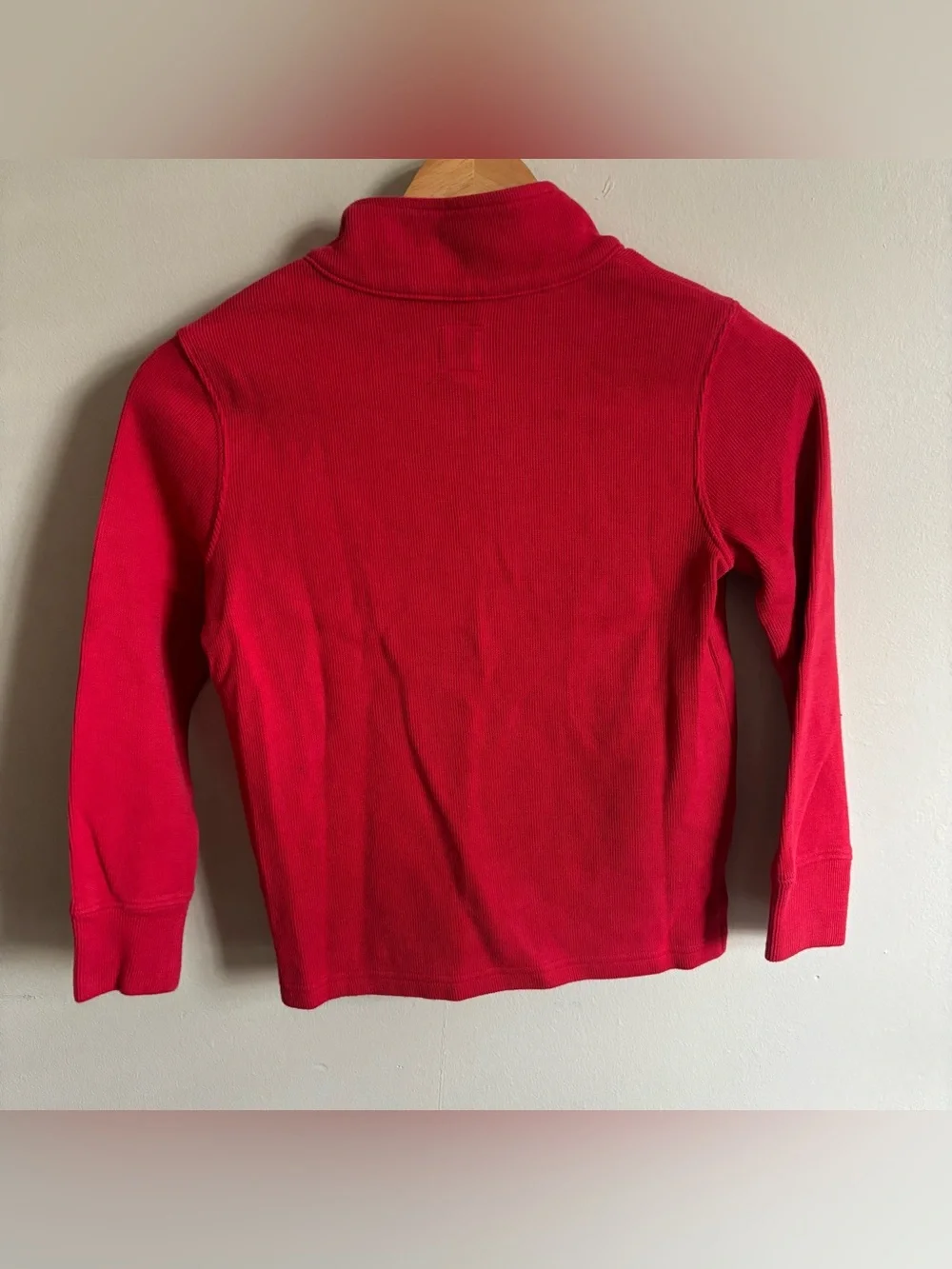 Gap Kids Red Quarter Zip & Rust Henley Shirt Set Size S